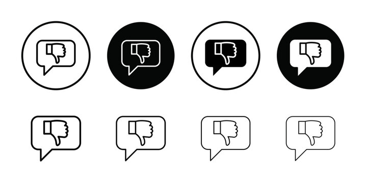 Criticism icon Outline vector for web ui