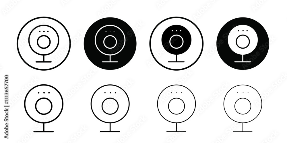 Poster Digital Webcam icon Outline vector for web ui