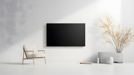 Fototapeta premium LCD tv isolated on white background, mock up