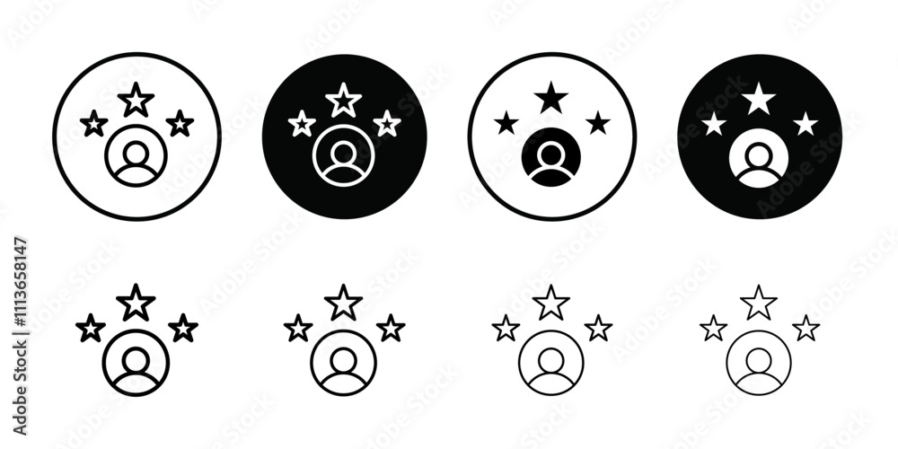 Aufkleber experience icon Outline vector for web ui