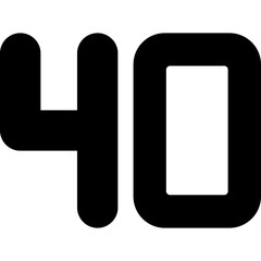 Forty Icon
