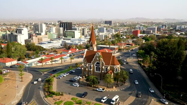 Timelapse of Windhoek, capital city of Namibia