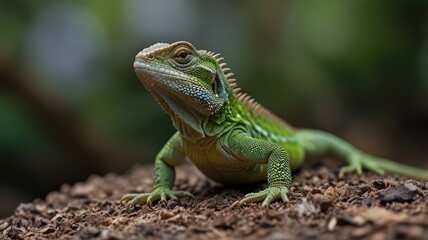 Fototapeta premium Stunning Lizard Closeup