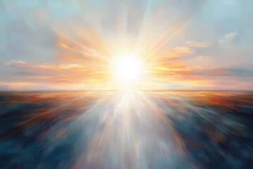 Radiant White Light Background with Sparkling Ethereal Atmosphere