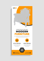 Modern Furniture Sale standee roll up banner template