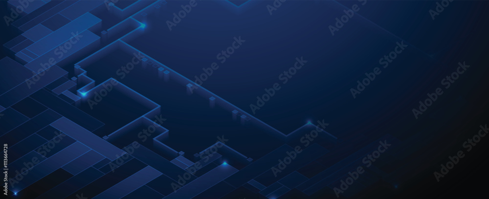 Aufkleber abstract futuristic technology concept network background. vector art.