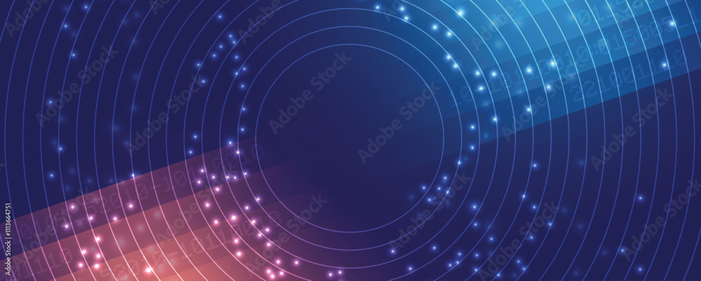 Aufkleber abstract futuristic technology concept network background. vector art.