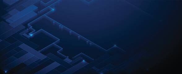 Abstract futuristic technology concept network background. Vector art.