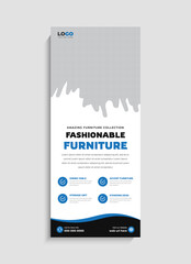 Modern Furniture Sale standee roll up banner template