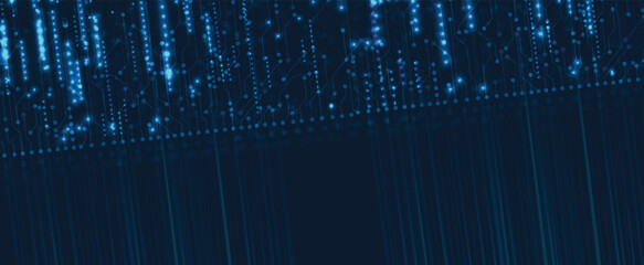 Abstract futuristic technology concept network background. Vector art.