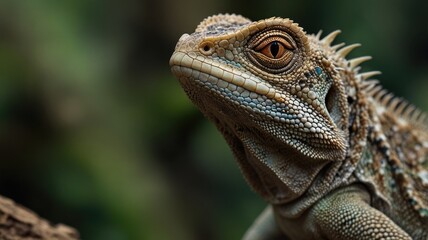Fototapeta premium Stunning Lizard Closeup