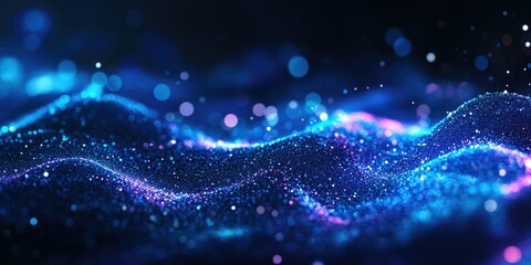 Fototapeta premium Cosmic Space Abstraction with Light Effects