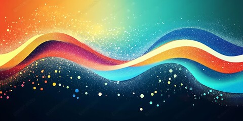 Fluid Blue and Orange Waves - A vibrant abstract design with fluid blue and orange waves, perfect for digital backgrounds and modern art