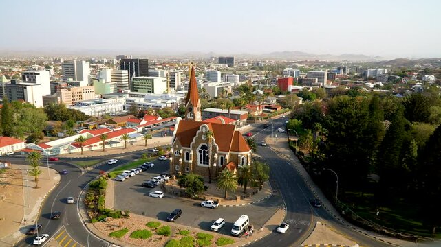 Timelapse of Windhoek, capital city of Namibia