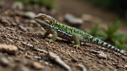 Fototapeta premium Stunning Lizard Closeup
