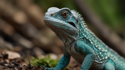 Obraz premium Stunning Lizard Closeup