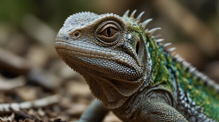 Fototapeta premium Stunning Lizard Closeup