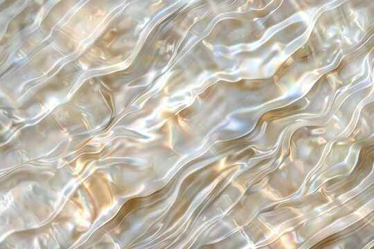 Shining mother of pearl texture with a wave patterns