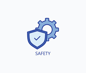 Safety vector, icon or logo sign symbol illustration 