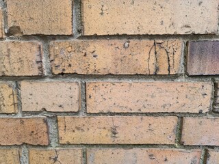 minimalistischer Hintergrund, Nahansicht einer Ziegelwand 