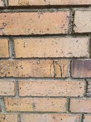 minimalistischer Hintergrund, Nahansicht einer Ziegelwand 