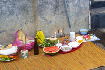 Offerings to spirits and ancestors in Thailand
