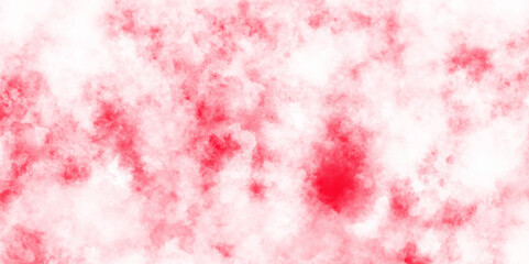 Hand painter colors watercolor stain texture abstract color pink texture background on white surface. Grunge and textured banner with free copy space. Modern Red Pink Watercolor.	