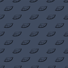 Seamless pattern with coconut doodle for decorative print, wrapping paper, greeting cards, wallpaper and fabric