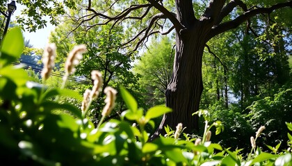 Fototapeta premium Lush Forest Tree Canopy,