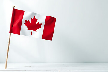 canadian flag waving