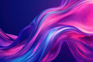 Obraz premium Abstract Swirling Pink and Blue Liquid