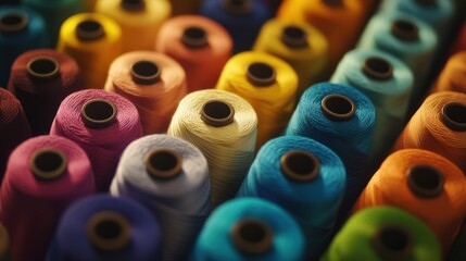 Colorful Spools of Thread