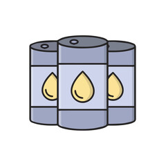 Oil icon symbol vector image Illustration
