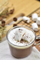 Hot chocolate is everyone's favorite, especially with marshmallows on top.