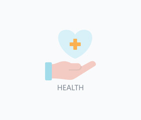 Health Vector, Icon Or Logo Sign Symbol Illustration 