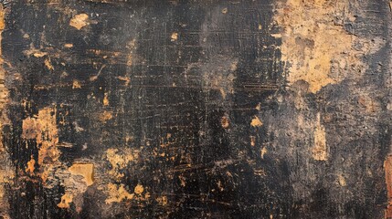 Dark brown grunge wood texture with stains, scratches, and peeling paint.