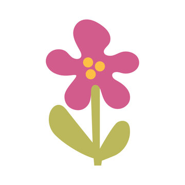Colorful Floral Abstract Shapes Vector - 01