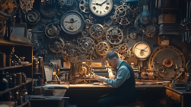 The Watchmaker's Workshop: A World of Gears and Time