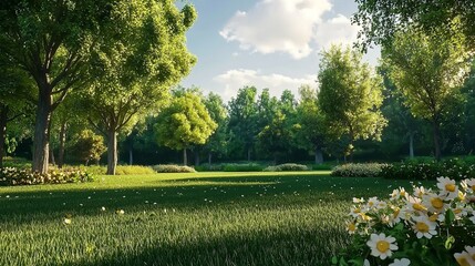 Obraz premium Beautiful landscape. Colorful foliage in the park.