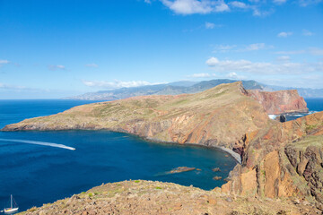 Fototapeta premium landscape along the vereda da Ponta de Sao Lourenço in Madeira, portugal