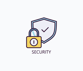Security Vector, Icon Or Logo Sign Symbol Illustration 