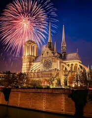 Obraz premium Kathedrale Notre Dame und Paris, Frankreich Welterbe