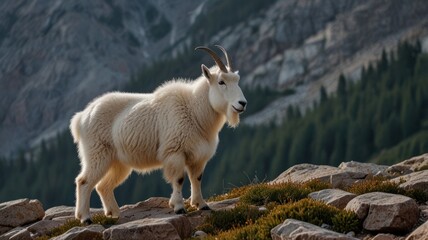Obraz premium Mountain Goat Majesty