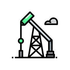 Oil icon symbol vector image Illustration
