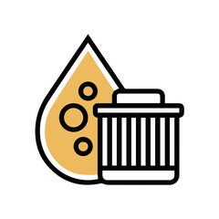 Oil icon symbol vector image Illustration
