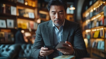 Fototapeta premium person in a bar