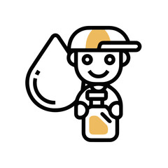 Oil icon symbol vector image Illustration
