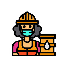 Oil icon symbol vector image Illustration
