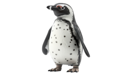 3D Rendered Charming Penguin with White Bell for Creative Projects