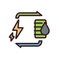 Oil icon symbol vector image Illustration
